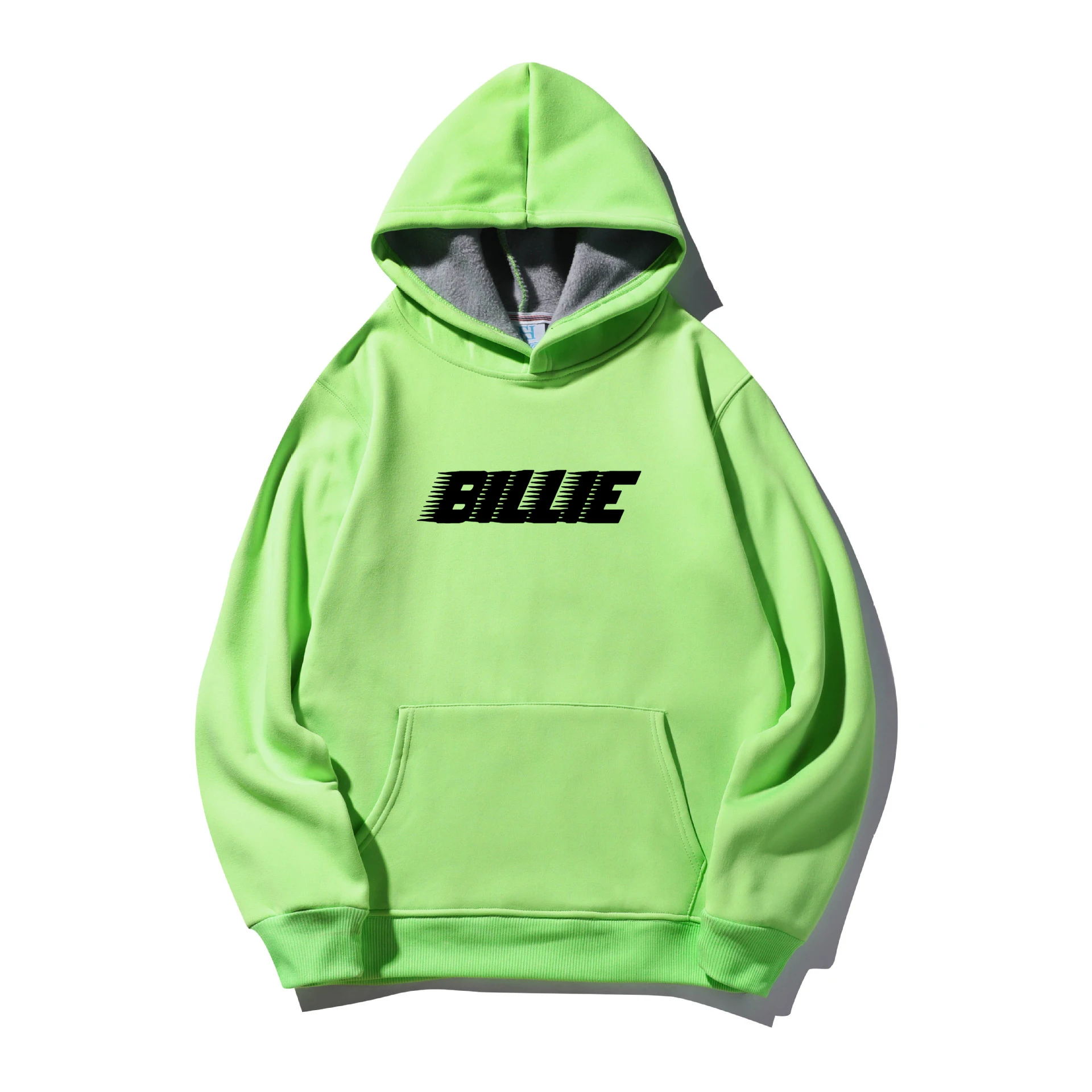 Высокое качество плюс бархат толстый теплый Billie Eilish толстовка мужская и женская