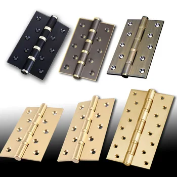 

2pcs Brass butt Hinge 5"6"8" Fine large hinges Thickened Mute bearing Villa door Wardrobe Cabinet Leaf Furniture Hardware
