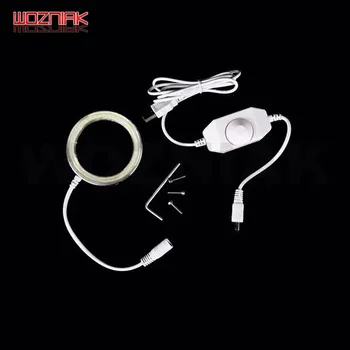 

WOZNIAK Ultrathin 60 LED Adjustable Ring Light illuminator Lamp For STEREO ZOOM Microscope USB Plug Maintenance welding light
