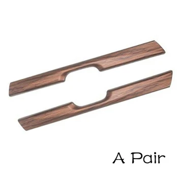 

2Pcs Peach Wood Grain Water Cup Holder Trim Stripe For Honda CR-V CRV 2017-2018 Car Water Cup Holder Trim Stripes