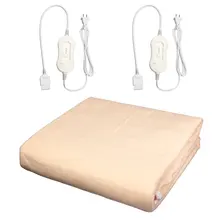 Полностью подогнанное одеяло с электрическим подогревом, подогрев матраса, теплое зимнее одеяло с двойным контроллером 220 В 200x180 см