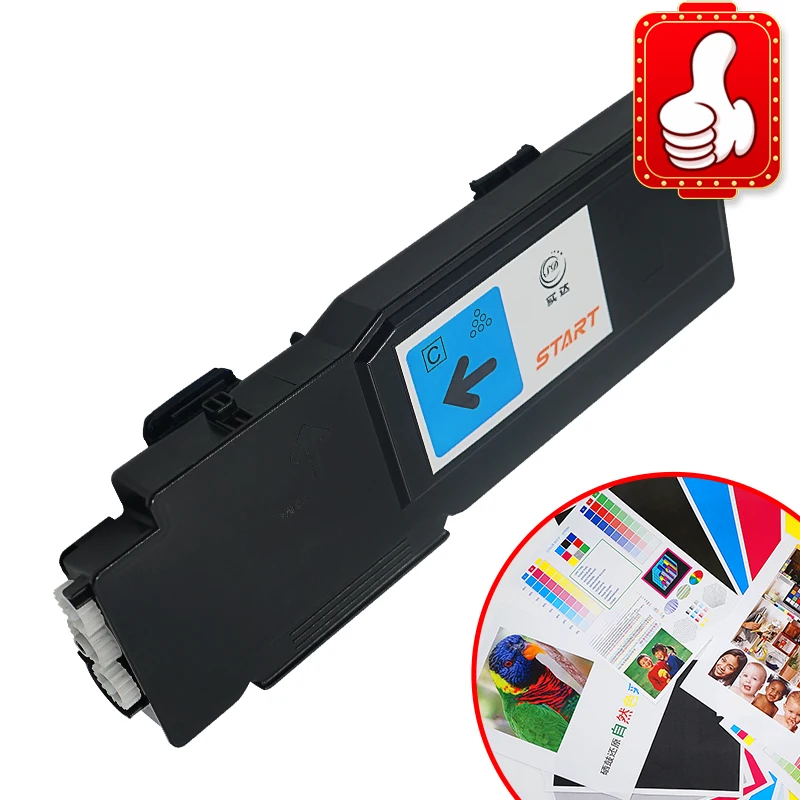 

START compatible for Dell 5,000-Page Toner Cartridge for Dell C3760N/ C3760DN/ C3765DNF Color Laser Printer Cyan