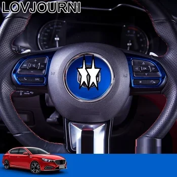 

Steering Wheel Button Interior Auto Chromium Automobile Sticker Strip Bright Sequins Accessories 18 19 FOR Morris Garages MG 6