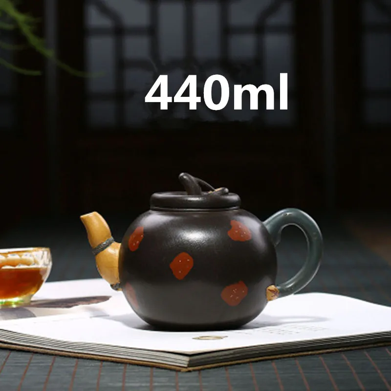 

Chinese Yixing Clay Teapot Zisha Teapot Infuser Kung Fu Tea Set 440ml New Arrived Famous Handmade Pot High Quality With Gift Box