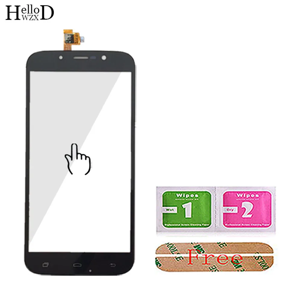 Mobile Touch Screen For Dexp IXION ES245 ES250 ES255 ES550 Digitizer Panel Touch Screen Lens Sensor TouchScreen 3M Glue Wipes
