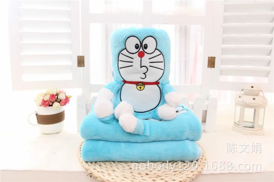 Стиль Джингл кошки Doraemon рулон ковер Джингл кошки складное покрывало фланелевое одеяло детское одеяло