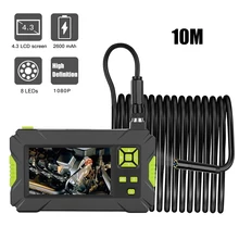 1080P P30 зеленый ручной Эндоскопы промышленный 4,3 дюймов высокой четкости экран бороскоп