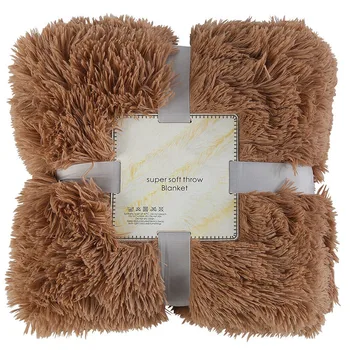 

Blanket Reversible Plush Faux Fur Throw Fluffy Shaggy Cover Soft Warm Kids Gifts DC120