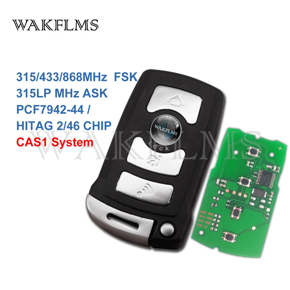 4 buttons Smart Remote key 315LP MHZ 315mhz 433mhz 868mhz for BMW 7 SERIES E65 E66 2002-2008 with ID7942 7944 CHIP CAS1 System