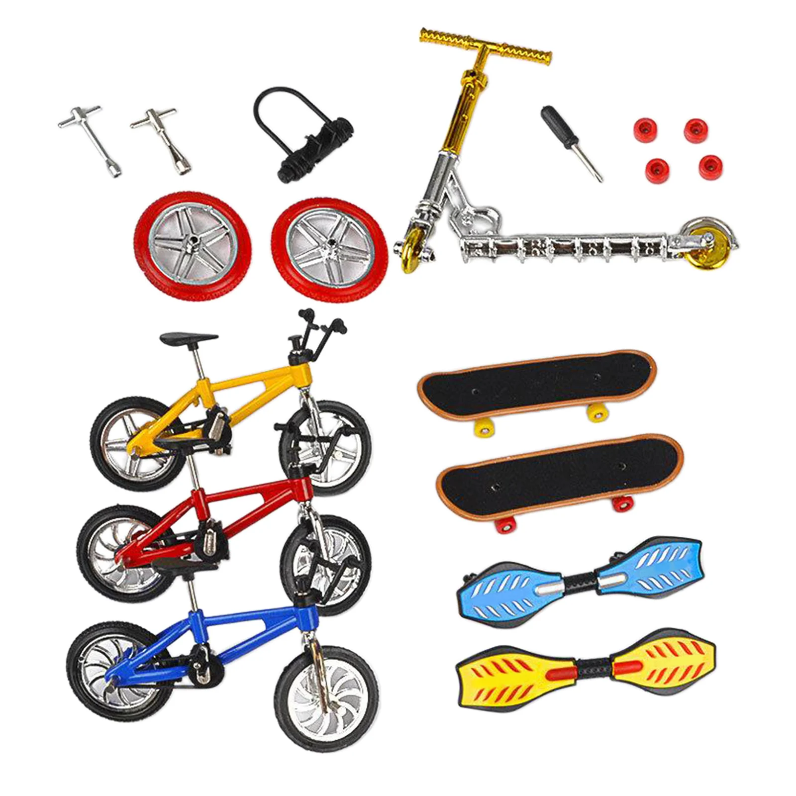 1:18 Bike Scooter Finger Skateboard Fingerboard Educational Toys to Development Kids Hand and Eye Coordination