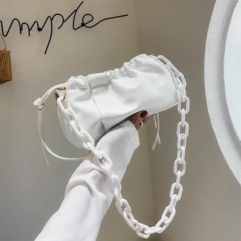 

2020 new web celebrity popular one-shoulder cross-body wholesale cloud bags small ins women handbag holding dumpling handbag