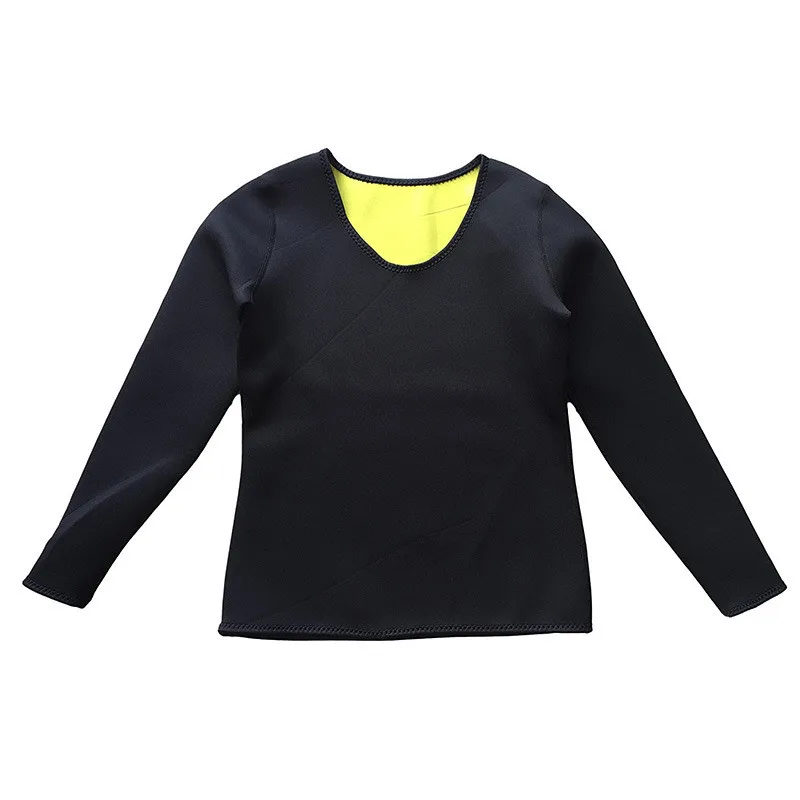 SEXYWG спортивный топ, рубашка для йоги, формирователь тела, тонкая талия, Traienr, для женщин, неопрен, сауна, согревающая блузка, Корректирующее белье, куртка с длинным рукавом