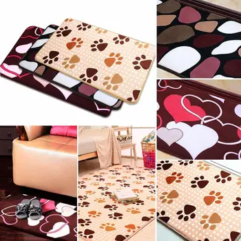 

Fluffy Rugs Anti-Skid Rug Dining Room Carpet Floor Mat Home Bedroom 2 Sizes