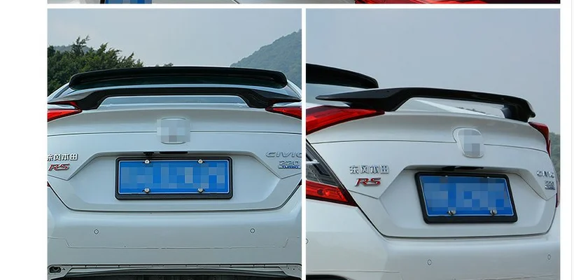 Подходит для HONDA CIVIC 10 gen углеродного волокна задний спойлер крыло