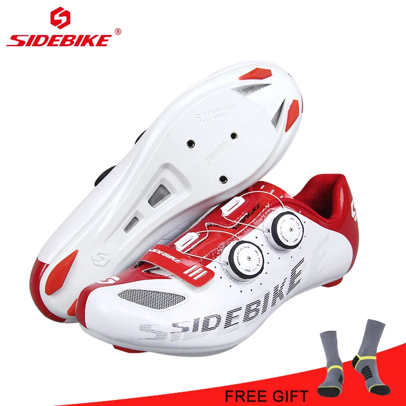 SIDEBIKE Road Cycling Shoes Men Professional Bike Shoes Nylon Bicycle Sneakers Athletics Zapatillas Sapatilha Ciclismo