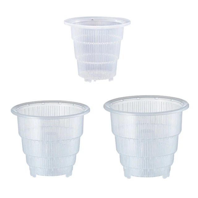 Gyökérvezérlő Hálóháló Edény Orchidea Virágháló Átlátszó Lélegző Konténer Otthoni Kertészeti Dekoráció - Image 3