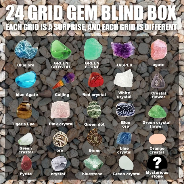 12 / 24 Days Healing Crystal Advent Calendar 2021, Toys National Geographic  Rocks And Fossils Kit Christ Gift For Kids & Adults - Calendar & Time -  AliExpress