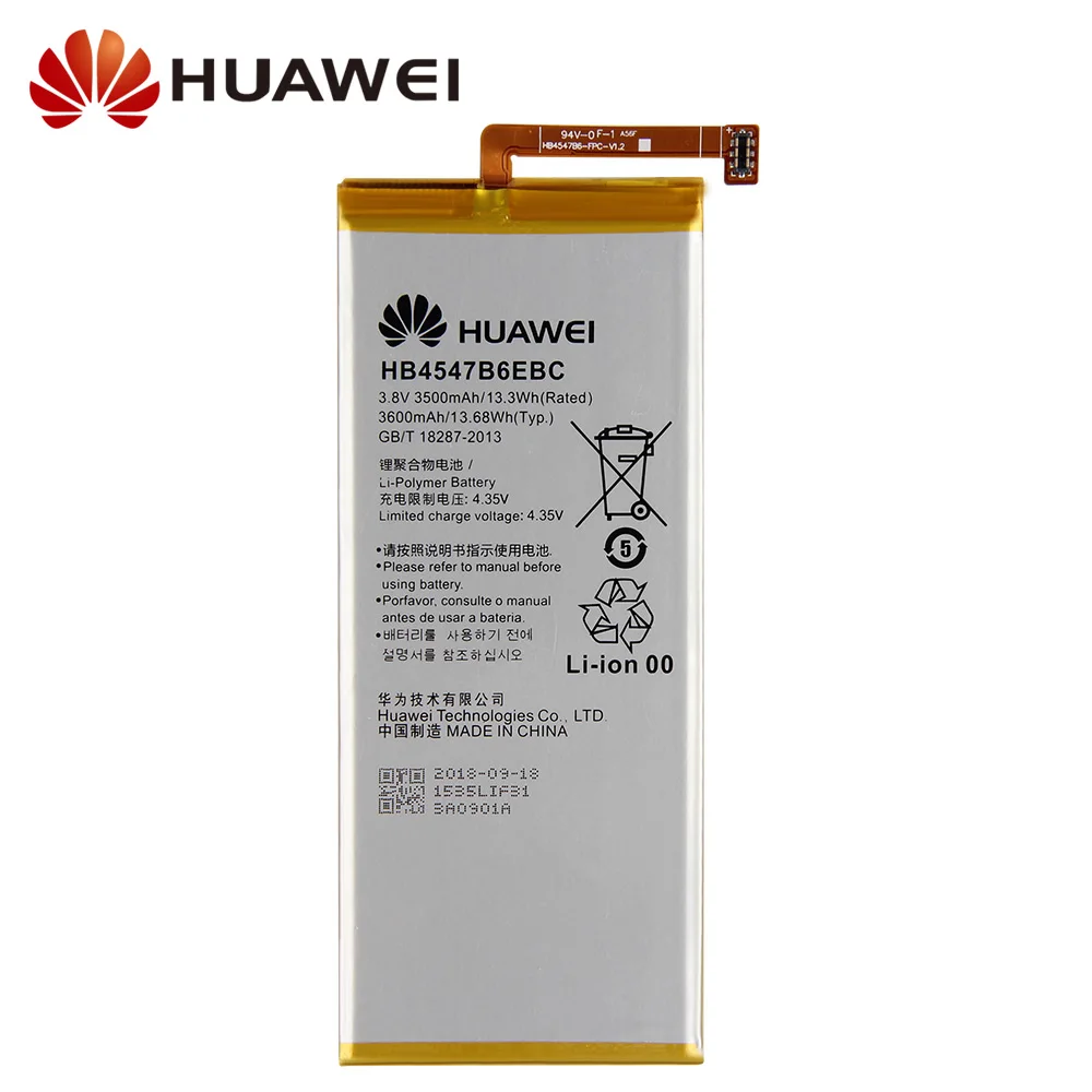 Оригинальная Замена аккумулятора телефона для Huawei Honor 6 Plus PE CL00 UL00 TL20 TL10 HB4547B6EBC