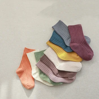 5 Pairs Soft Cotton Kids Socks (0–5Y) 1