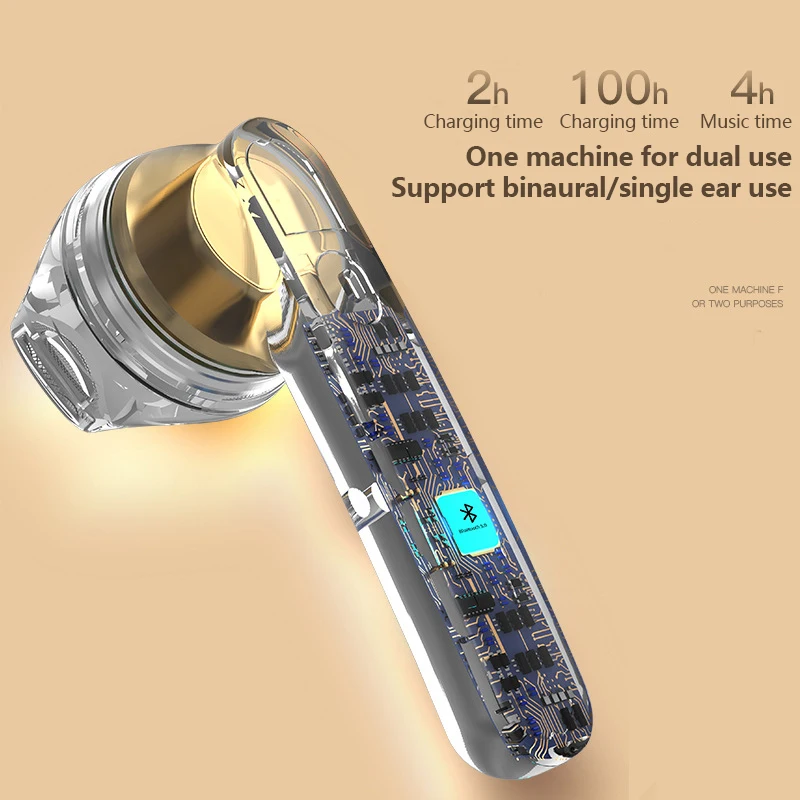 

TWS Bluetooth headset 5.0 private mode binaural Bluetooth headset with charging compartment stereo Earphones