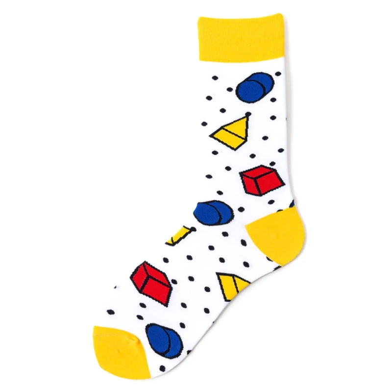 Хип-хоп Дамская мода Harajuku уличные носки унисекс забавные мужские носки счастливые носки хлопковые с забавным цветным скейтбордом носки - Цвет: C