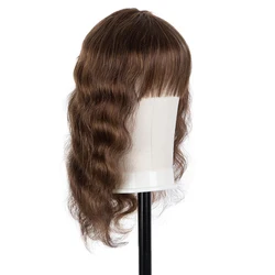 Remy Forte Human Hair Wigs For Women Blonde Wig Pink Remy Brazilian Hair Wigs With Bangs Short Body Wave Pixie Cut Wig