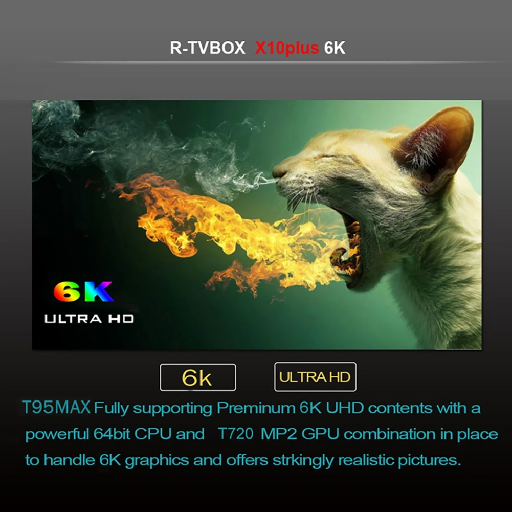 X10 Plus Android 9,0 Smart tv box DDR3 4 ГБ 32 ГБ Allwinner H6 2,4G/5G Dual Wifi USB 3,0 3D 6K Android tv box медиаплеер