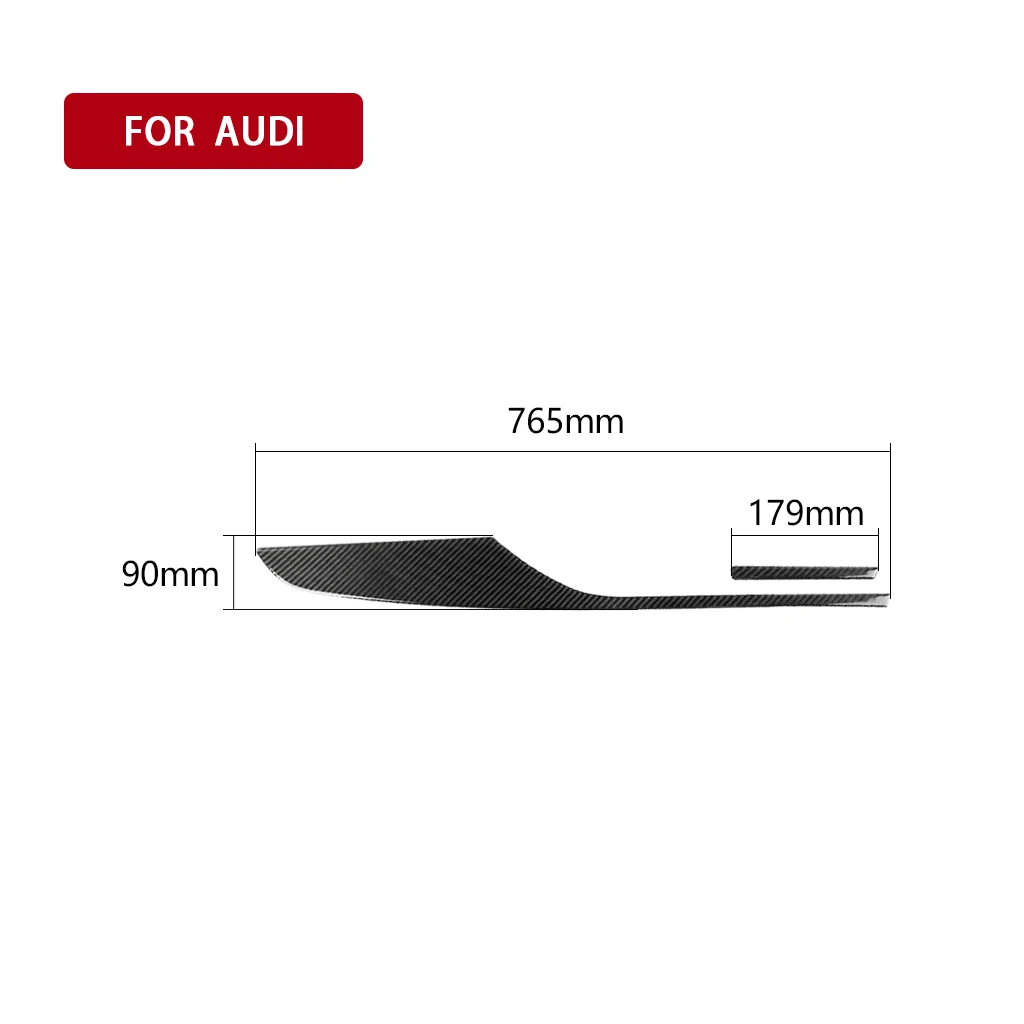 For Audi A6 A7 2012- 2018 Accessories Center Console Carbon Fiber Interior Dashboard Decoration Strip Panel Car-Styling Sticker