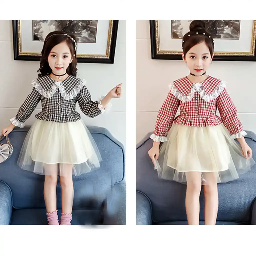 الفتيات اللباس طفل الاطفال الطفل بنات الرسمي الدانتيل تول منقوشة الأميرة حزب الزفاف اللباس وتتسابق الأزياء فتاة فستان كاجوال M850 Aliexpress