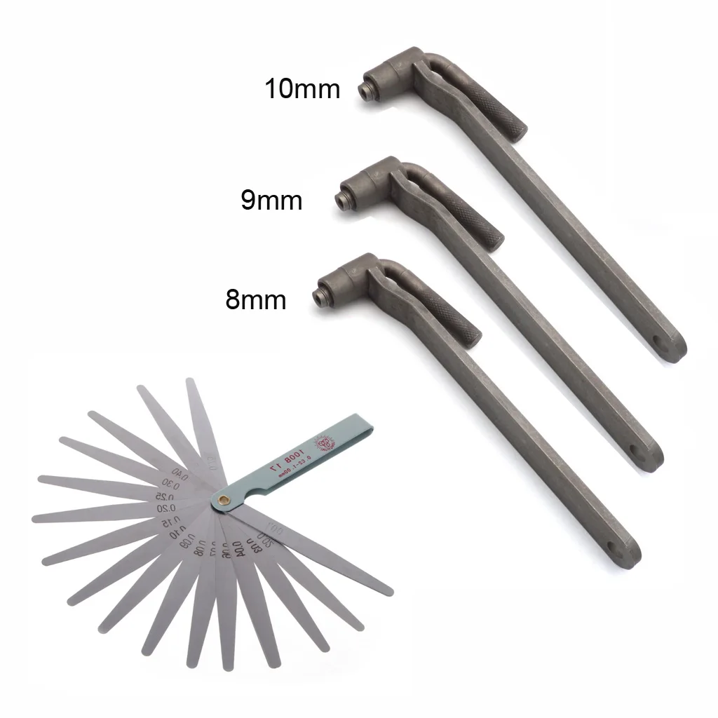 Details about   3* Portable Motorcycle adjustment tool valve screw metal wrench 10mm/8mm/9mm