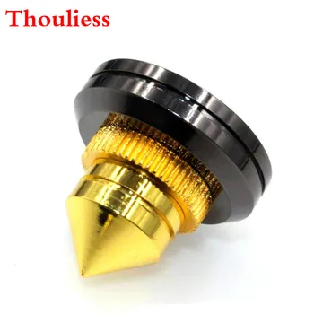 

Thouliess 4pcs HiFi 28mm Speaker Copper Spike Isolation Shockproof Stand Feet Speaker Base Pads Amp Hi-End