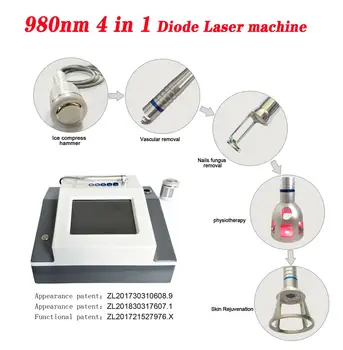 

Hot sale 30W 4 in 1 980nm diode vascular removal machine remove spider veins 980 diode blood vessels removal
