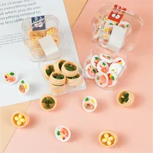 

10pcs Push Pins Food Shape Thumbtack Board Pins High Quality Drawing Photo Wall Students Office School Supplies Wholesale