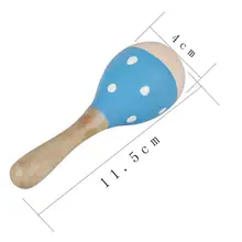 Деревянные музыкальные игрушки 2 маракаса 1 бубен 2 кастанетки 1 Колокольчик для малышей M7DC