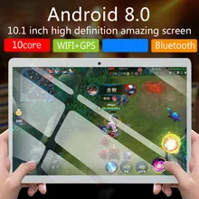 New 10 Inch Android 8.0 Tablet Octa Core RAM 6GB ROM 16GB/64GB/128GB 4G Dual SIM Card Phone 4G Call Wifi Tablets PC
