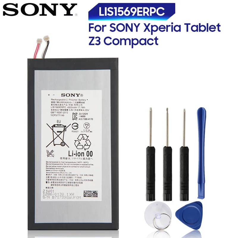 Originale di Ricambio Sony Tablet Batteria LIS1569ERPC Per SONY Xperia Z3 Tablet Compatto SGP611 SGP621 Genuino Tablet Batteria