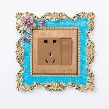 Арт дом напрямую от производителя продажи 3050 Европейский стиль Пномпень наклейки на выключатель Смола настраиваемая Мода