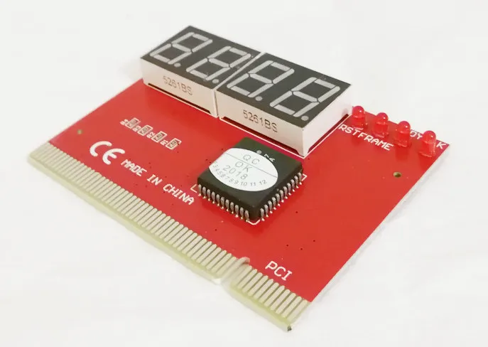 

"E ZHOU" EZDC3856 PCI diagnostic card, computer motherboard fault detection card, four-digit LCD display red board