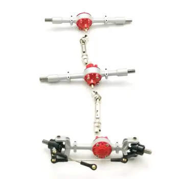 

6x6 Bridge Axle Front Rear Metal Spare Parts For WPL 1/16 B16 B36 RC Car Accessories 634F