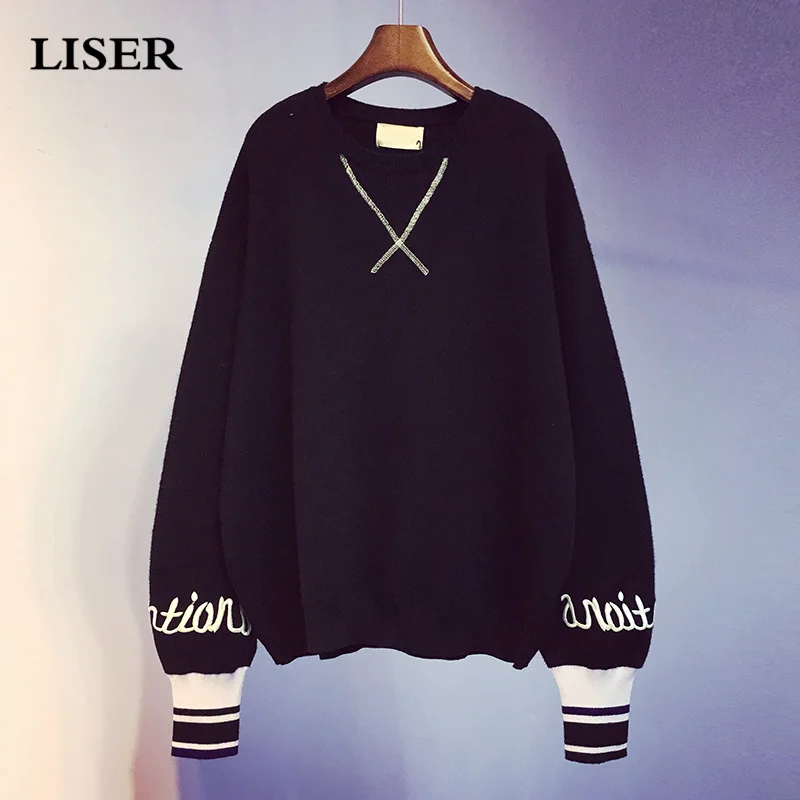 

Sweater Women Tops Knitted Sweater Korean Clothes 2019 Autumn Winter Clothes Women Pullover Sweater Vintage Top Women