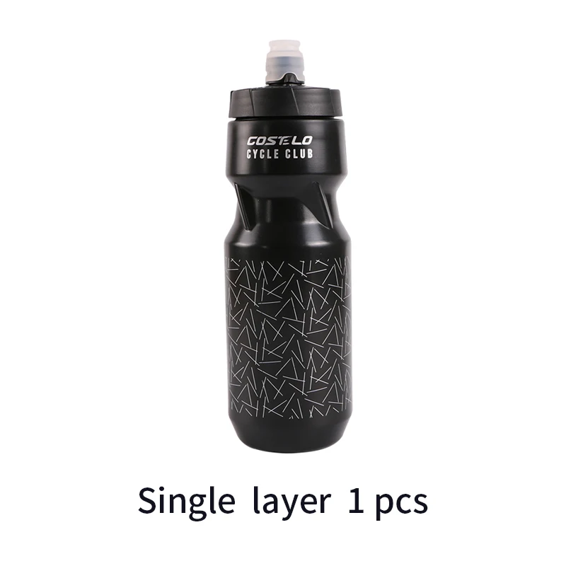 Single layer 710ml Costelo Велоспорт клуб Велоспорт велосипед бутылки для воды бутылка для воды для спорта на открытом воздухе, 710 мл фляга прессования Rapha бутылка для воды - Цвет: Single layer 710ml