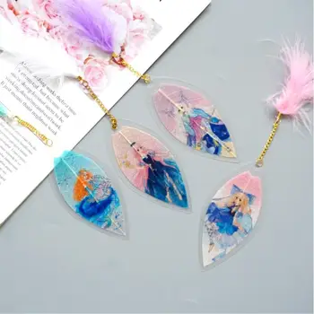 

Anime Constellation Goddess Leaf Veins Bookmark Kawaii Cartoon Book Reading Maker Student Gift