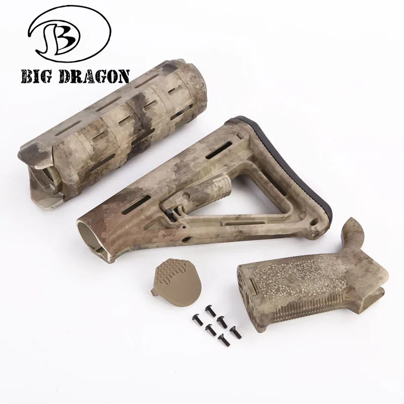 AT Emersongear Тактический захват Игрушечный Набор рельсов M4 MP style ME Handguard рукоятка Jinming гелевый шар бластер Игрушка аксессуары 3 шт - Цвет: AT