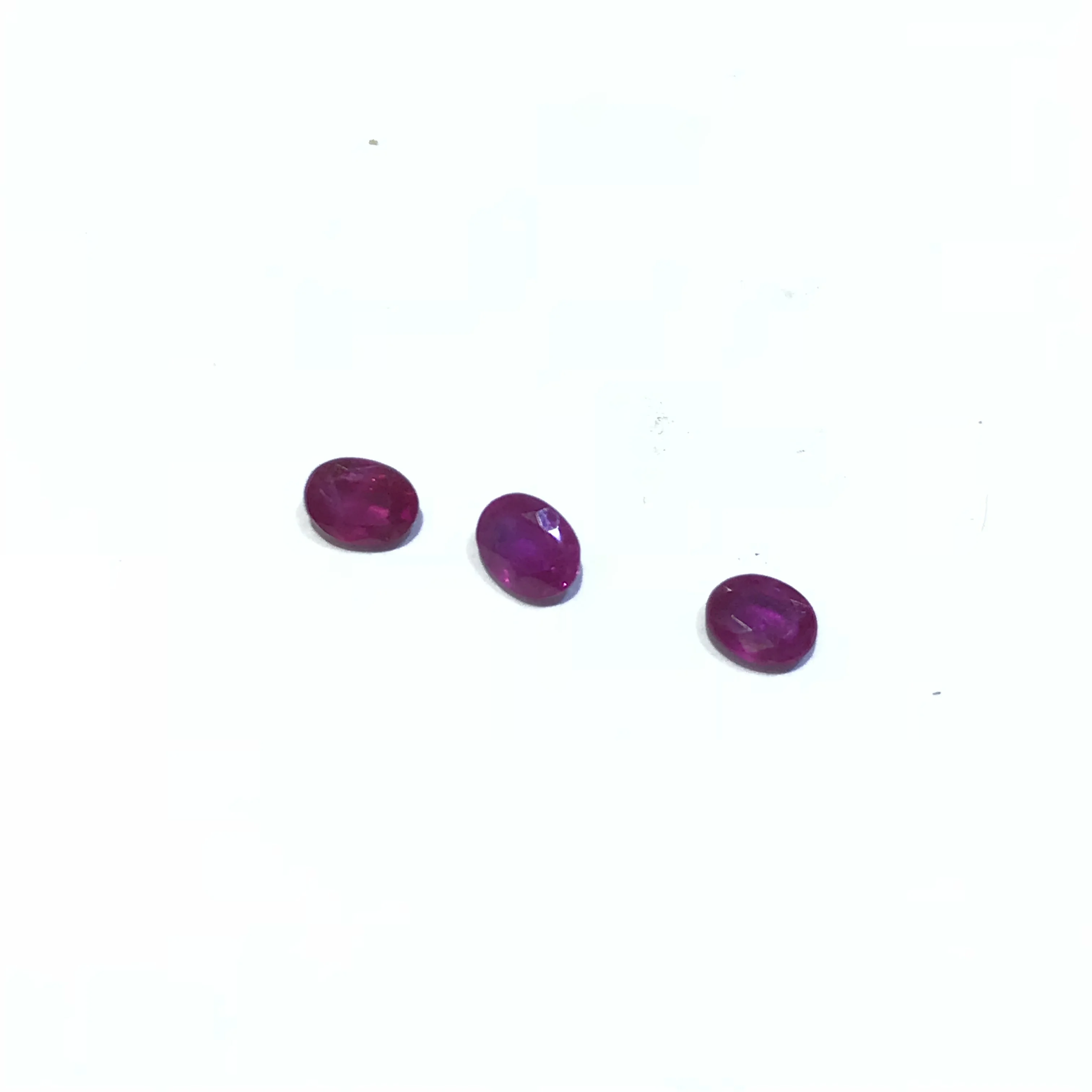 

100% natural ruby loose gemstone 3mm*4mm oval cut genuine blood red ruby loose gemstone
