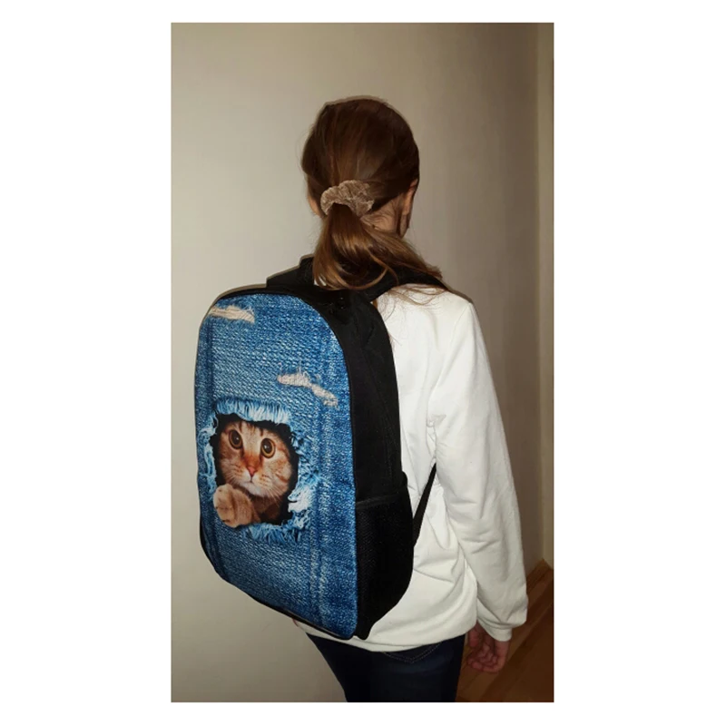 Бесшумный дизайн Mochila печать школьные сумки крутые рюкзаки для девочек подростков рок Детская сумка через плечо школьный большой Bolsos ранец