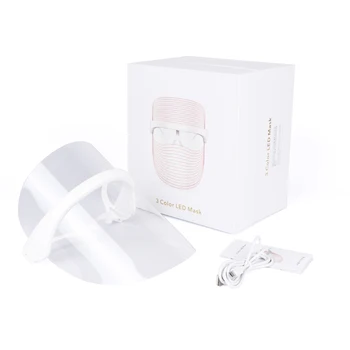 

3 Color Phototherapy Mask Face Care Facial SPA Treatment Device Whitening Firming Skin Anti Acne Wrinkle Removal Skin Care Tools