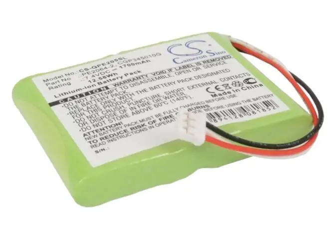 Cameron sino 1700mah аккумулятор для Q-SONIC мультимедиа X-Dream-плеер PE-2058 CGP345010G PE2064-2 MP3, MP4, аккумулятор pmp