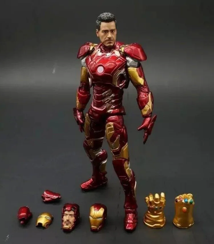 

Marvels Super Heroes IronMan Action Figures MK43 Iron Man Dolls Mark XLIII Armor PVC Action Figure Collectible Model Toys