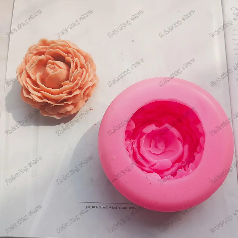 3D цветок силиконовая форма для изготовления свечей DIY ароматический гипс гипсовые поделки формы силиконовое мыло свечи смолы формы