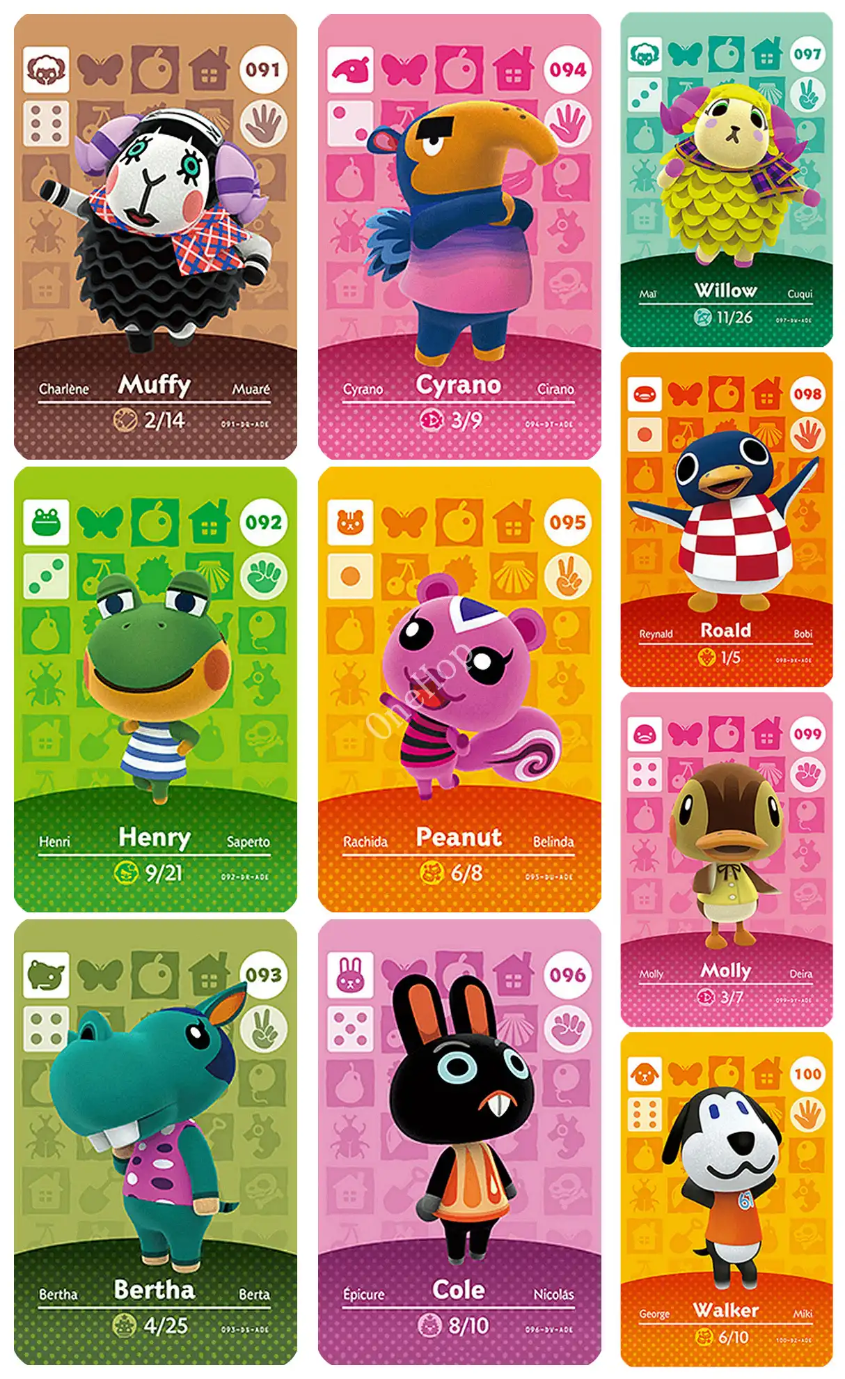 Animal Croxxing No 091 100 Nfc Card Ntag215 Chip Hot Villager New Horizons Animal Card Series 1 For Ns Switch 3ds Access Control Cards Aliexpress